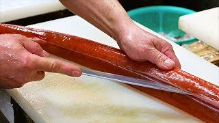 Japanese Street Food  RED CORNET FISH Sashimi Japan Okinawa Seafood [upl. by Calley]