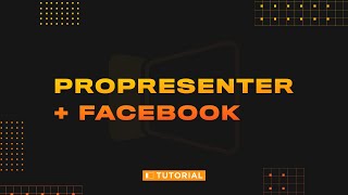 How to Stream to Facebook Live from ProPresenter 7 Using RTMP [upl. by Maryjane708]