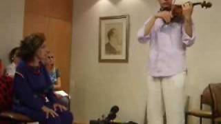 Ida Haendel at Keshet Eilon part 3 [upl. by Ricker]