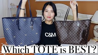 Fauré Le Page Daily battle tote vs Louis Vuitton Neverfull Comparison  Which is best designer tote [upl. by Etteloiv]