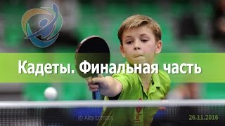 XVII Nikitin Tournament November 26 2016 Cadet Boys Final Round [upl. by Krahling783]