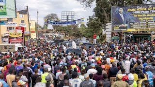 RUTO HECLED amp BOWED AGAIN AS THE ROAD BLOCKED BY NGRY GENZ IN MT KENYA [upl. by Ayn]