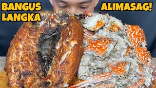 Daing Na BANGUS at Langka with Alimasag sa Gata Mukbang Asmr  Mukbang Philippines [upl. by Stuppy]