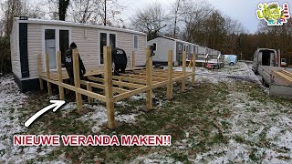 VERHUURCHALET Afmaken amp Veranda Plaatsen  Deel 3 [upl. by Gifford667]