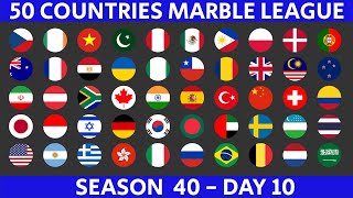 50 Countries Marble Race League Season 40 Day 1010 Marble Race in Algodoo [upl. by Rtoip509]