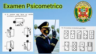 Examen Admisión Resuelto ✅ Psicometrico Policia Escuela de Oficiales [upl. by Denver]