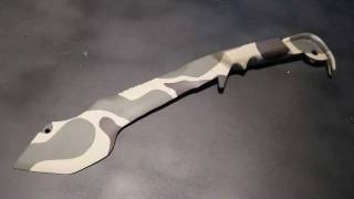 How To Paint A Camo Pattern On A Knife [upl. by Tallulah115]