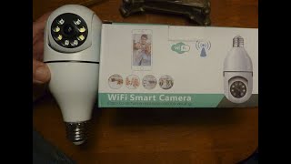 Lightbulb WiFi Smart Camera Install [upl. by Ahser933]