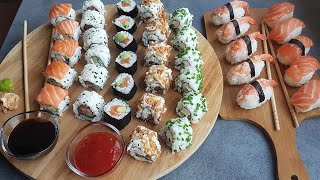 Recette de Sushis Maki California Rolls [upl. by Aimahs]