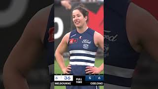 ITS A DRAW AT ARDEN STREET North Melbourne vs Geelong AFLW DRAW with Theme Song afl aflw afldraw [upl. by Assital]