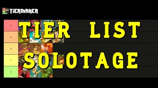 DOFUS TIER LIST SOLOTAGE l MEJOR PERSONAJES PARA SOLOTAGES [upl. by Eisiam]