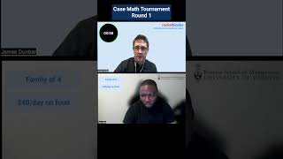 Case interview math tournament ft Rotman MBA shorts [upl. by Aisyat]