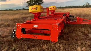 Ttq ripper fitted with 2 Apv ps500 electric air seeders [upl. by Aicnelav52]