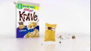 TV Spot  Kelloggs Krave  Breakfast Cereal  SMores [upl. by Aninaj]