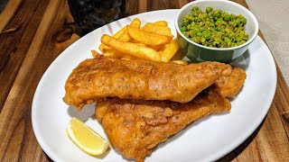 Masala Fish and Chips recipe  Battered cod with soda [upl. by Eahsal]