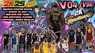 V04 V98 NBA2K25 UPDATED AS OF AUGUST 30 2024 MORE PLAYERS ADDED ALL MC UPDATED W SPECIAL FEATURES [upl. by Margie463]