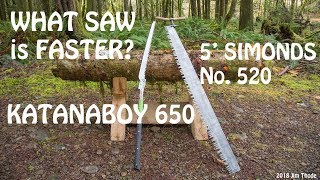 Katanaboy 650  Crosscut Saw Speed Test [upl. by Ecirahc]