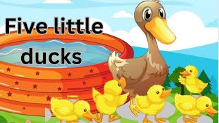 five little ducks kidstinytown kids stories and nursery rhymes [upl. by Onitnevuj]