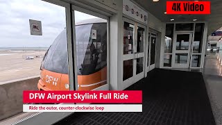 Full Ride On DFW Airports Skylink Train [upl. by Kries]