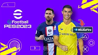 Download Efootball PES 2023 PPSSPP Camera PS5 Latest Kits 2023 [upl. by Iaka]