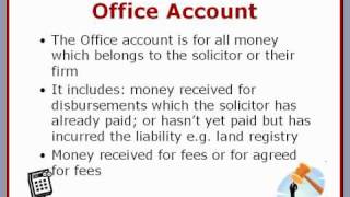 Solicitors Accounts Rules  Client Account amp Office Account [upl. by Yecart]