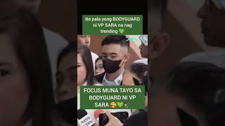 BODYGUARD NI VP SARA DUTERTE KINILIG ANG MARAMI  saraduterte vpsara indaysara [upl. by Carrnan455]