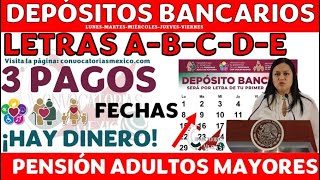 ¡HOY REGAL0 FELICIDADES 🎯Inician Depósitos Pensión Bienestar Adultos Mayores ABCDE 12345 [upl. by Rambort]