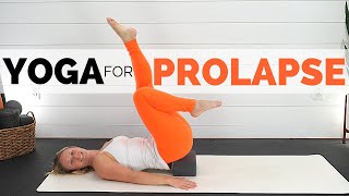 YOGA FOR PELVIC FLOOR PROLAPSE  Ease Pelvic Pressure Heaviness and Pain  HIP Mobility [upl. by Henni189]