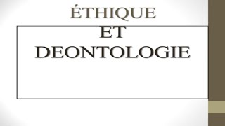 ÉTHIQUE ET DÉONTOLOGIE  morale  iade study [upl. by Ashbey619]