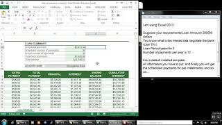 How to use Built in Loan Amortization table in EXCEL Fast and easy [upl. by Suivart]