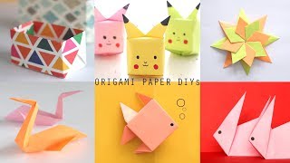 6 EASYTOMAKE ORIGAMI PAPER DIYs  Craft Videos  Art All The Way [upl. by Laroc]