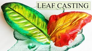 plaster of paris craft leaf casting [upl. by Elsie694]