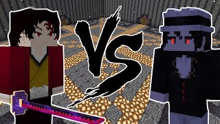 Muzan vs Yoriichi In Minecraft Demon Slayer Mod [upl. by Icnarf195]