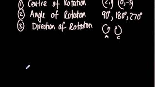 GCSE Maths  Rotating a Shape  Rotations  Higher and Foundation 2014 and 2015 exam spec [upl. by Anelleh]