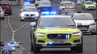 BULLHORNX7 GMP Driver Training Vehicles RespondingGreater Manchester Police [upl. by Faubion]