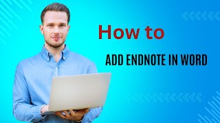 How to Add Endnote in Wordendnote reference style [upl. by Mikkel]