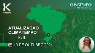 Previsão do tempo Sul  101024  Koppert amp Climatempo [upl. by Fridell]