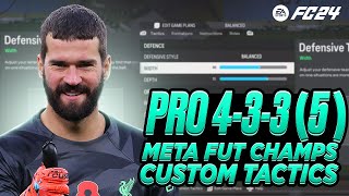 PRO 433 5 META CUSTOM TACTICS  INSTRUCTIONS FC 24 [upl. by Nanji25]