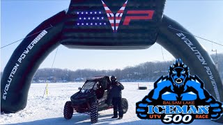 100 MILE Weekend Warrior Race Around FROZEN LAKE  HUGE CRASH  Wildcat ROLLS 4 TIMES [upl. by Alphonso717]