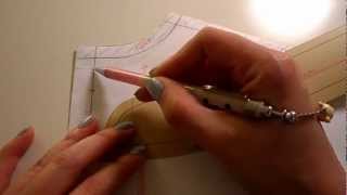 Pattern Cutting Tutorial How To Lower NecklinesMake Grown On Facing For Convertible Collar Shirt [upl. by Ahsitnauq]