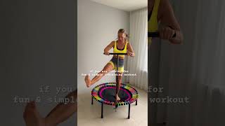 Beginner 10 min mini trampoline workout beginner bellicon workout shorts [upl. by Mcdonald]