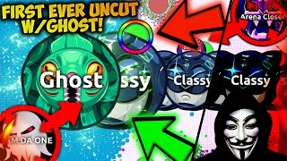 FIRST Agario UNCUT w GHOST  POPSPLIT KING DESTROYING THE LEGEND27 W HACKED 1000 DEGREE KNIFE [upl. by Adnilrev]