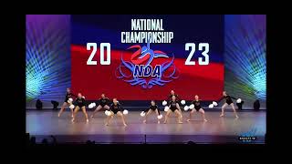 Waukee Dance Team NDA Small Varsity Pom Finals 2023 [upl. by Anayk]