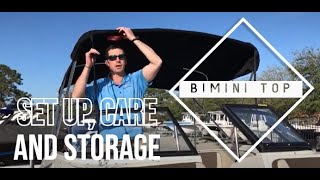 How to Use Your Boat Bimini Top and Storage [upl. by Welsh]