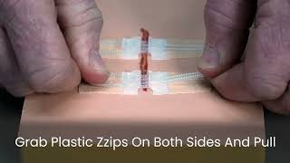 How to use Longmed ZIP STITCH Wound Closure Device [upl. by Anma]