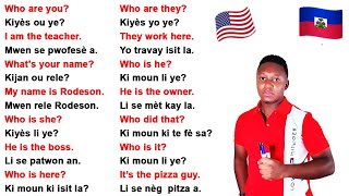 How to speak English Creole Haitian Creole Conversations [upl. by Newton]