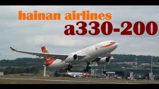 Hainan A330 Close Takeoff LSZH Runway 16 [upl. by Fanchan]