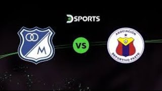 MILLONARIOS VS PASTO PARTIDO DE HOY EN VIVO  FECHA 1 CUADRANGULARES LIGA BETPLAY DIMAYOR II 2024 [upl. by Koralie]