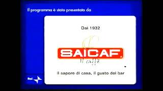 Rai Uno il programma e stato presentato da saicaf caffe e da melluso scarpe [upl. by Annadiane]