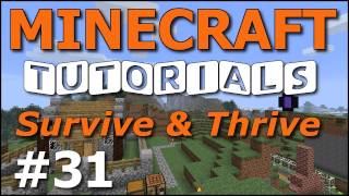 Minecraft Tutorials  E31 Dye and Colored Wool Survive and Thrive II [upl. by Alleyne]